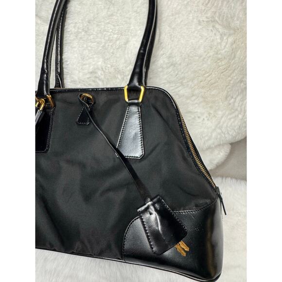 Prada vintage Black Nylon & Leather Satchel – Authenticated - Picture 15 of 16